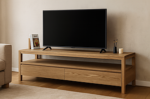 Тумба під TV "Еко" з натурального дерева ясен