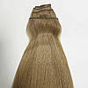 Натуральне Слов'янське Волосся на Заколках 55-60 см 110 грам, Русявий №5B, фото 5