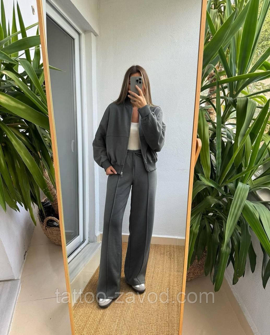 Костюм женский кофта на молнии и штаны 42-44 46-48, фото 1