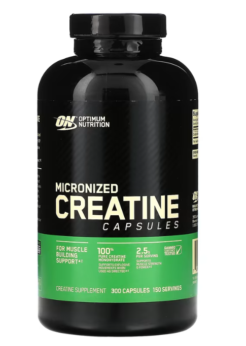Креатин Micronized Creatine Capsules 2.5 г Optimum Nutrition 300 капсул, фото 1