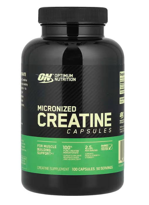 Креатин Micronized Creatine Capsules 2.5 г Optimum Nutrition 100 капсул, фото 1