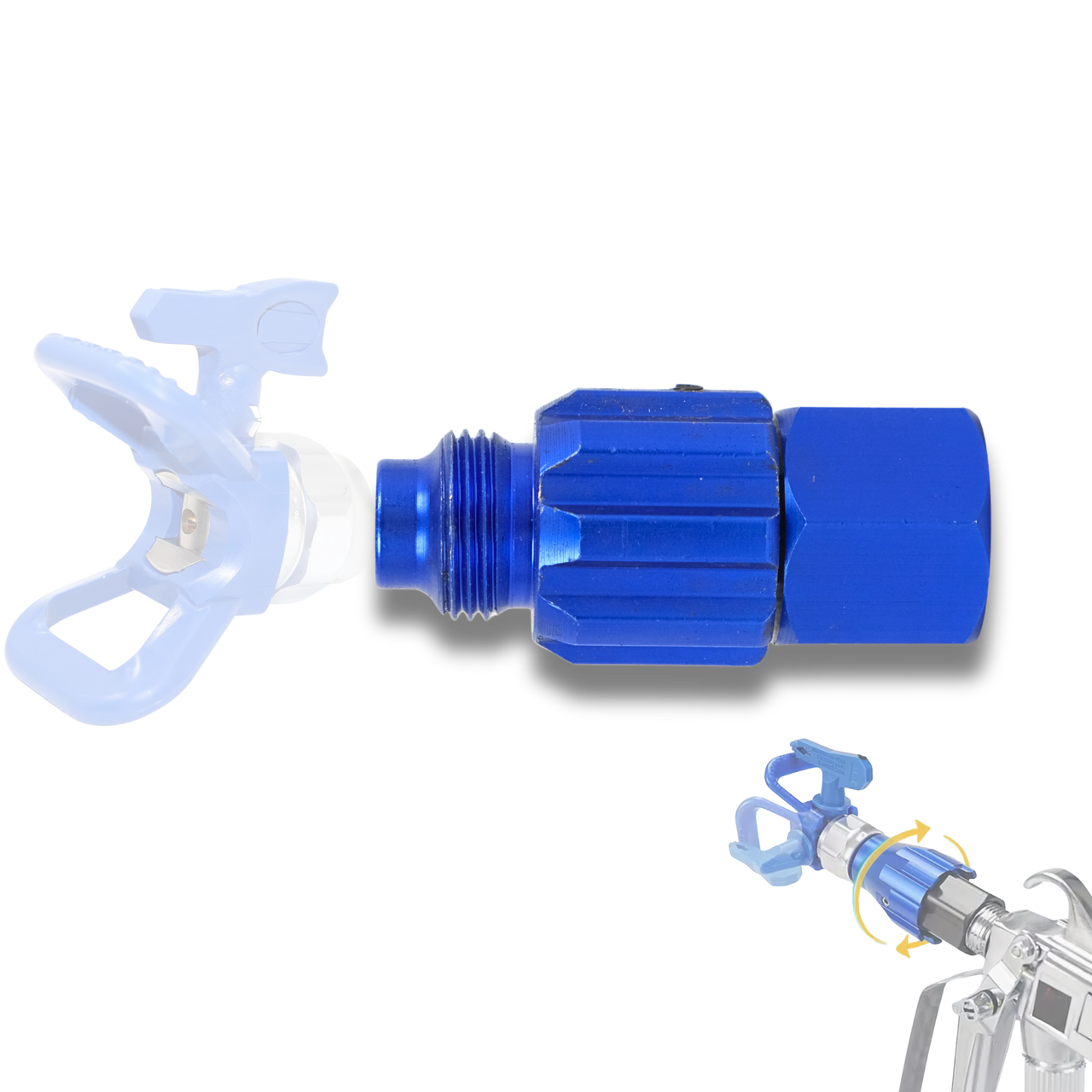 Поворотний адаптер для безповітряного фарбування 360 градусів 7/8, фото 1