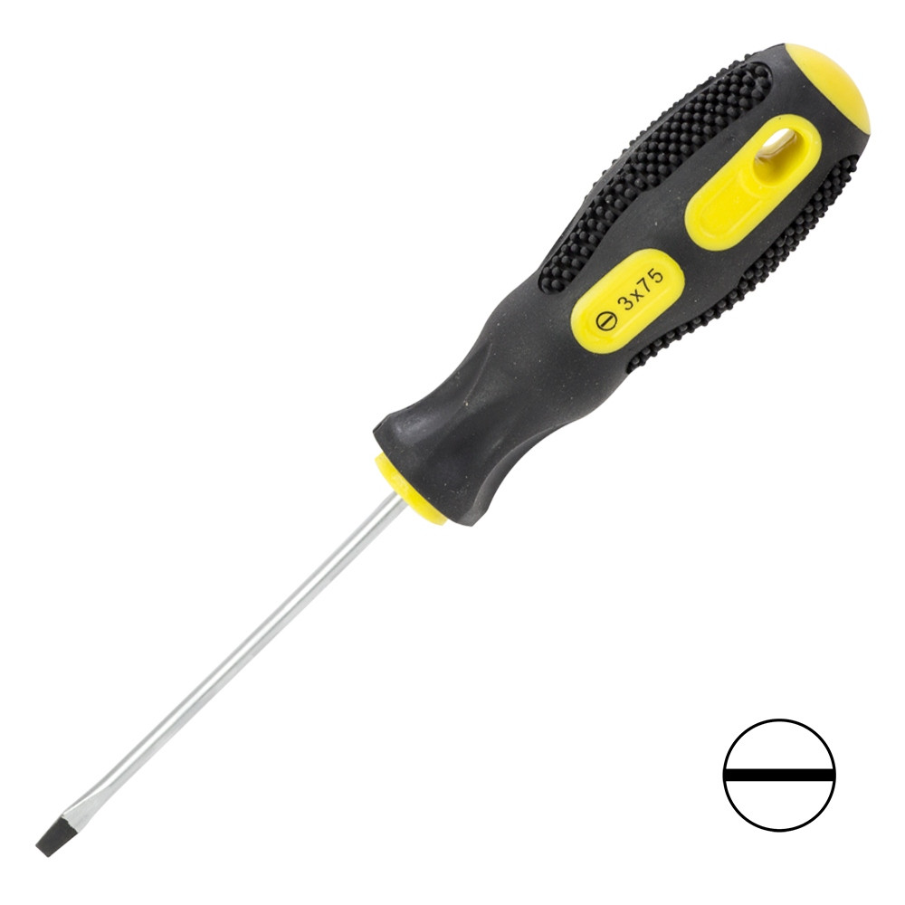 Викрутка шліцева SL3,0х75мм CrV sigma 4006301