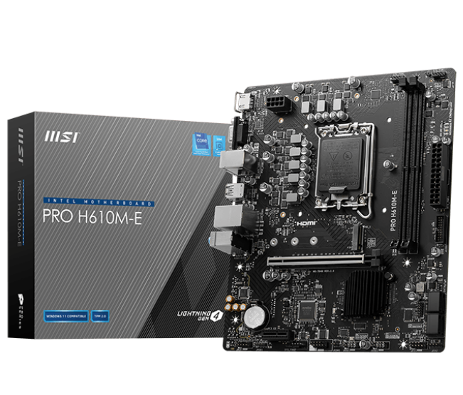 Материнська плата MSI PRO H610M-E LGA 1700 (PRO H610M-E)