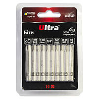 Біти TORX 40×50мм 1⁄4" 10 шт S2 (блістер) ULTRA (4015542)