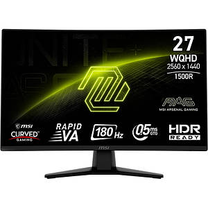 Монітор MSI 27" MAG 274CQF VA Black Curved 180Hz