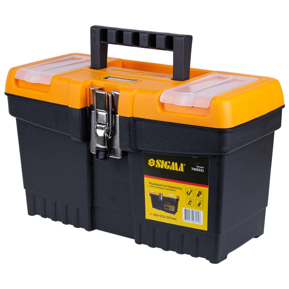 Ящик для інструменту (металеві замки) 320×155×187мм Sigma (7403531)