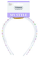 Обруч для волосся Серце і блиск TITANIA 7894 GIRL