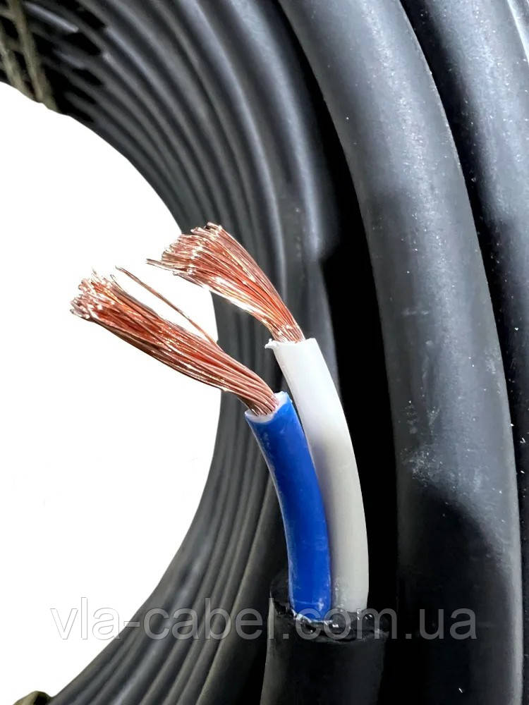 Кабель гумовий КГ т 2х2.5 мм2 повноцінний, мідний силовий гнучкий Одеса ТУ гост (кратно 5м), фото 1