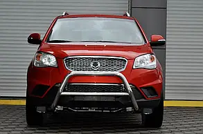 Кенгурятник WT005 (нерж.) для SsangYong Korando 2010-2019 рр