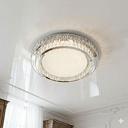 Кругла люстра у вітальню Linisoln 160W до 25 м² колір Хром 3109-600