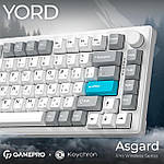 Клавіатура бездротова GamePro Asgard Yord Keychron Super Red Switch White (MK266WH), фото 5