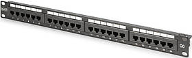 Патч-панель DIGITUS САТ 6 UTP, 19", 1U, 24 порти, зібрана