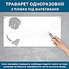 Трафарет для фарбування Спортсмен з гантелею, одноразовий з самоклеючої плівки 95 х 186 см, фото 3