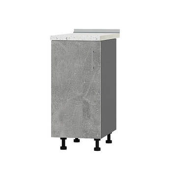 Кухонний модуль Оптіма Низ Н83-380 Антрацит/Бетон (без стільниці) 380х461х820 мм (DTM-072715)