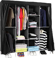 Пластикова шафа для одягу на 15 відділень XPRO 650 л сіра (234574621_1742)