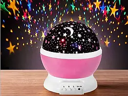 Диско куля Star Master SM-178 світлодіодний нічник проєктор зоряного неба та місяця з режимами обертання і світла