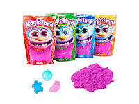 Фиолетовый кинетический песок Magic Sand 350г в пакете 39402-4 от ТМ STRATEG  "Ax"