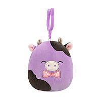 М'яка іграшка на кліпсі Корівка Олексі Squishmallows SQCP00463, 9 см