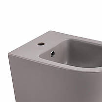 Біде підвісне Qtap Robin 515x370x350 мм, Stone grey QT13551381GSG, фото 5