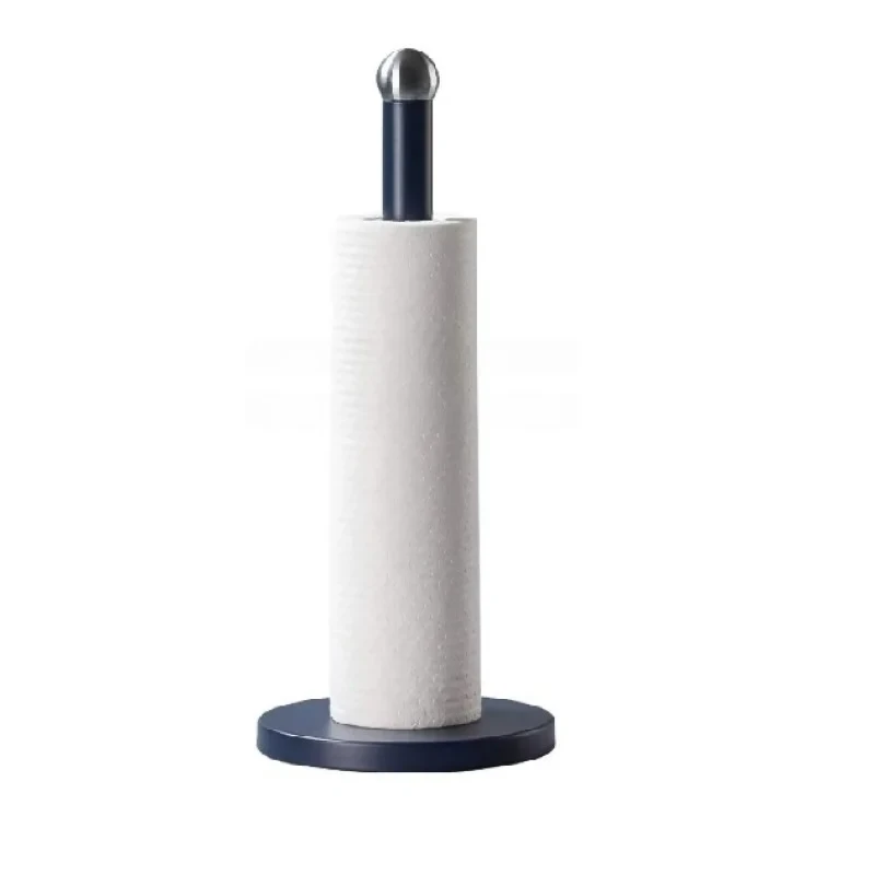 Тримач для паперових рушників EDENBERG EB-18716 з неіржавкої сталі з чорним матовим покриттям розміри 15x15x34 см, фото 1