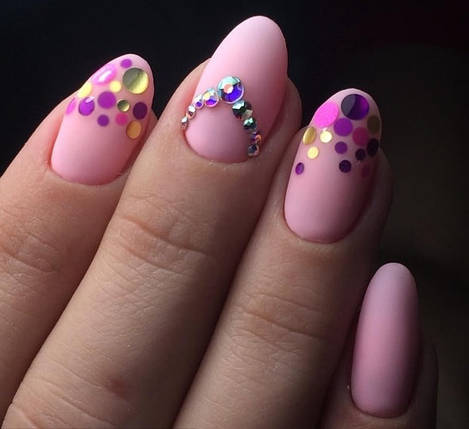 Конфетті Lilly Beaute для манікюру білий+жовтий+бірюза+малина №27, фото 2