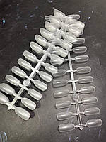 Типси гелеві форма прозорі "Овал", 240шт