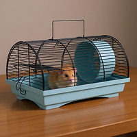 Клітка для хом'яка "Бунгало1" 330х230х200 мм блакитна