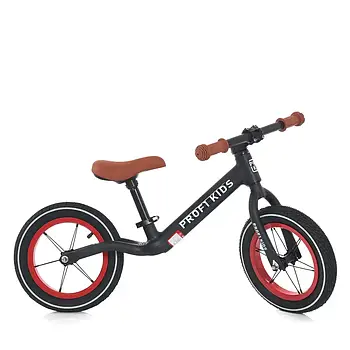 Біговел дитячий PROFI KIDS MBB 1010, 12" з надувними гумовими колесами та регульованим сідлом Чорний