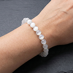 Селеніт Ø8 браслет, 0510ТС