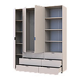 Шафа для одягу Doros Гелар Кашемір 3ДСП з пеналом 176.2х49.5х203.4 (42005175), фото 3