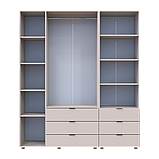 Шафа для одягу Doros Гелар Кашемір 3ДСП з пеналом 176.2х49.5х203.4 (42005175), фото 6