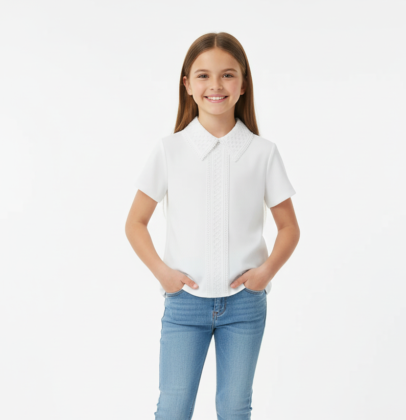 Дитяча блуза на дівчинку трикотажна (L3363), фото 1