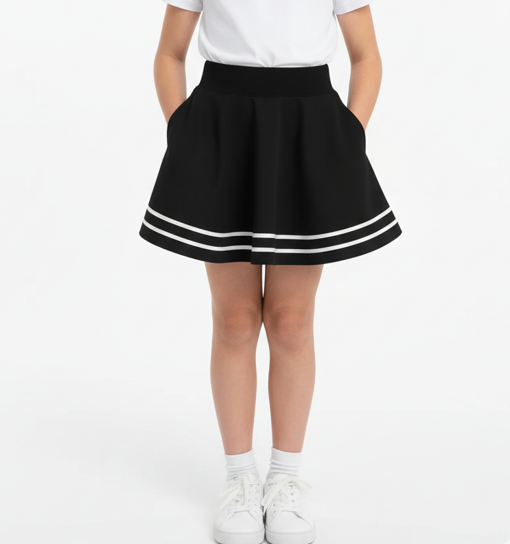 Стильна шкільна спідниця чорна, фото 1