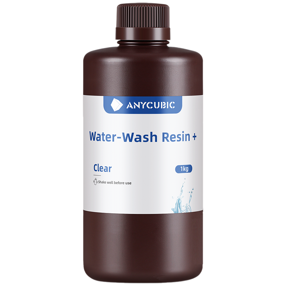 Фотополімерна смола що змивається водою Anycubic Water-Wash Resin+ Clear (Прозора), 1kg, фото 1