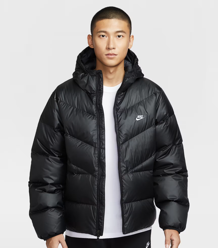 Пуховик чоловічий Nike M Windrunner Stmnt Dwn Jkt "Black"/HQ7790-011, фото 1