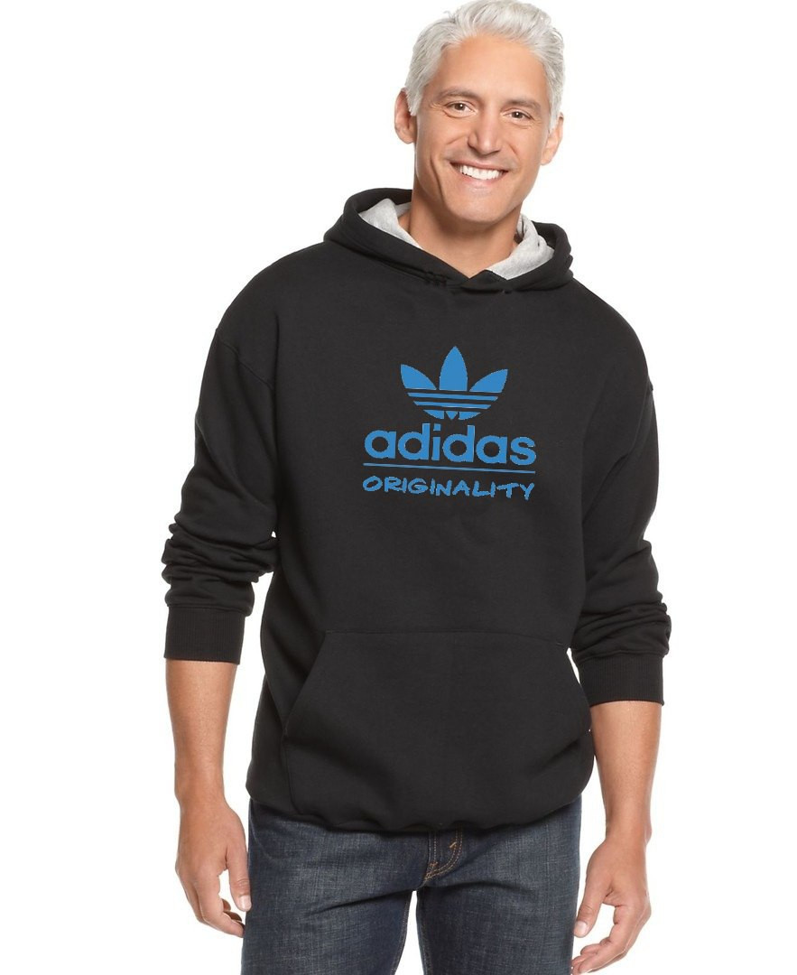 Купить Худи Adidas, Мужская толстовка Адидас черная, цена 800 грн ...
