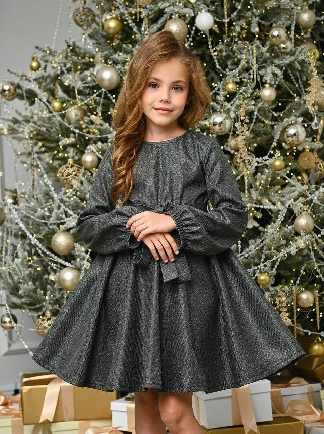 Сукня ошатна для дівчинки люрекс Перлинка | 98 по 164р.