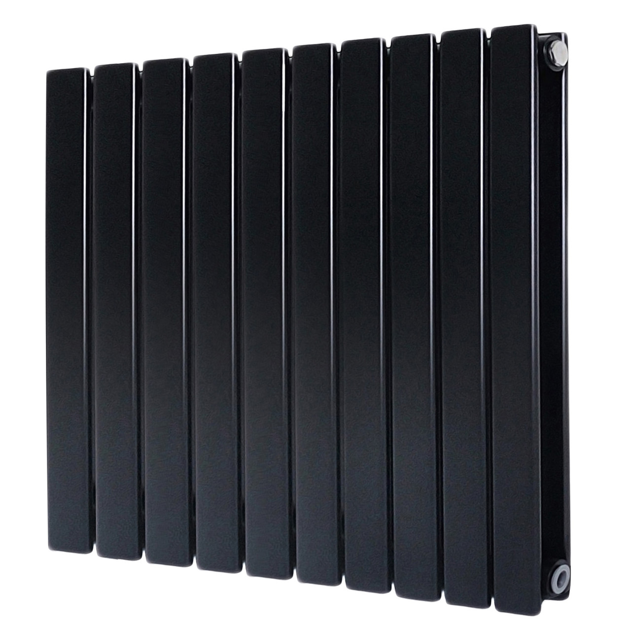 Горизонтальний дизайнерський радіатор опалення ARTTIDESIGN Livorno II G 10/500/680/50 чорний матовий, фото 1