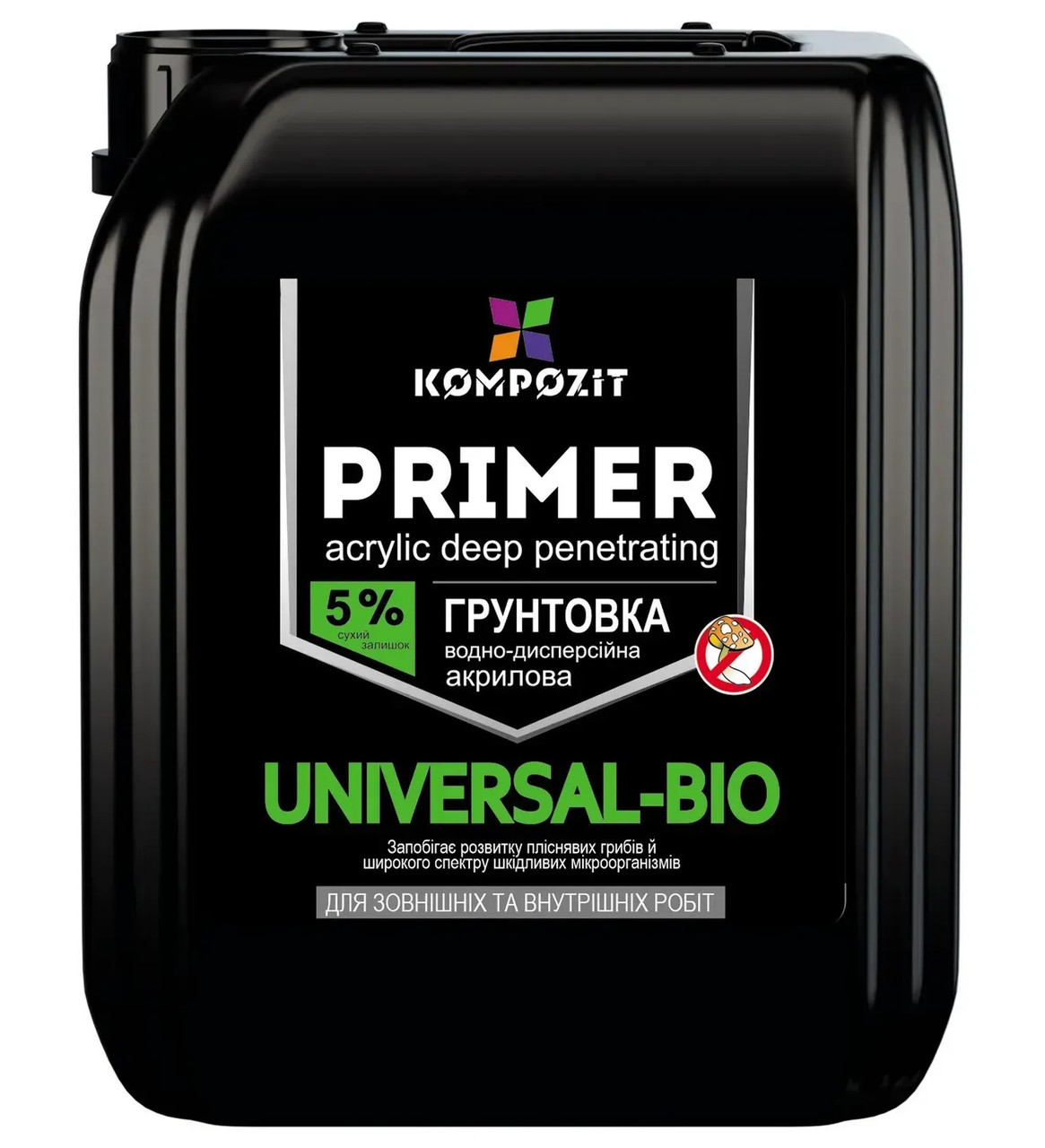 Kompozit Universal Bio Ґрунтовка акрилова водно-дисперсійна, 1 л, фото 1