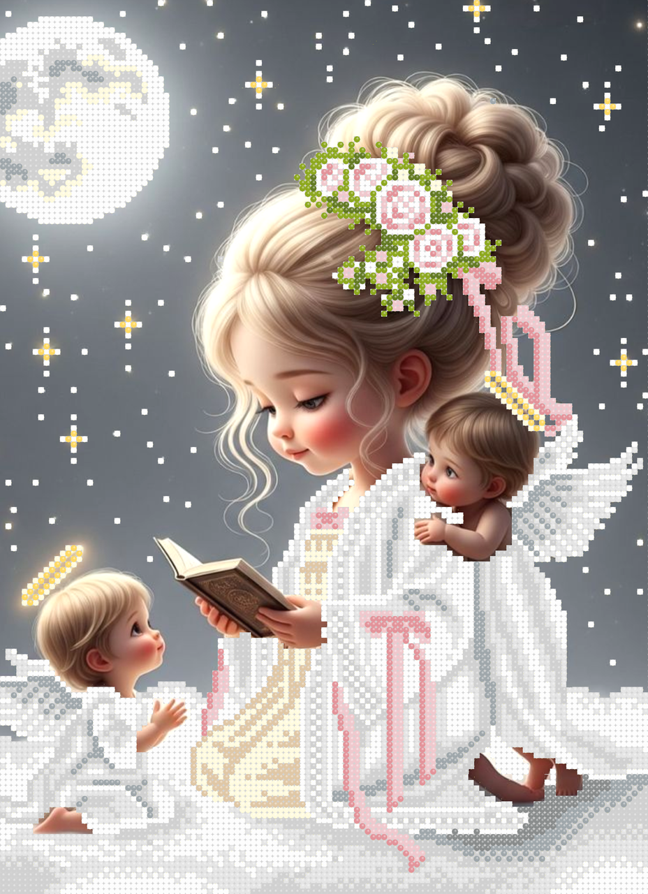Схема для вишивки бісером ,, Казочка для Янголятків,,, фото 1