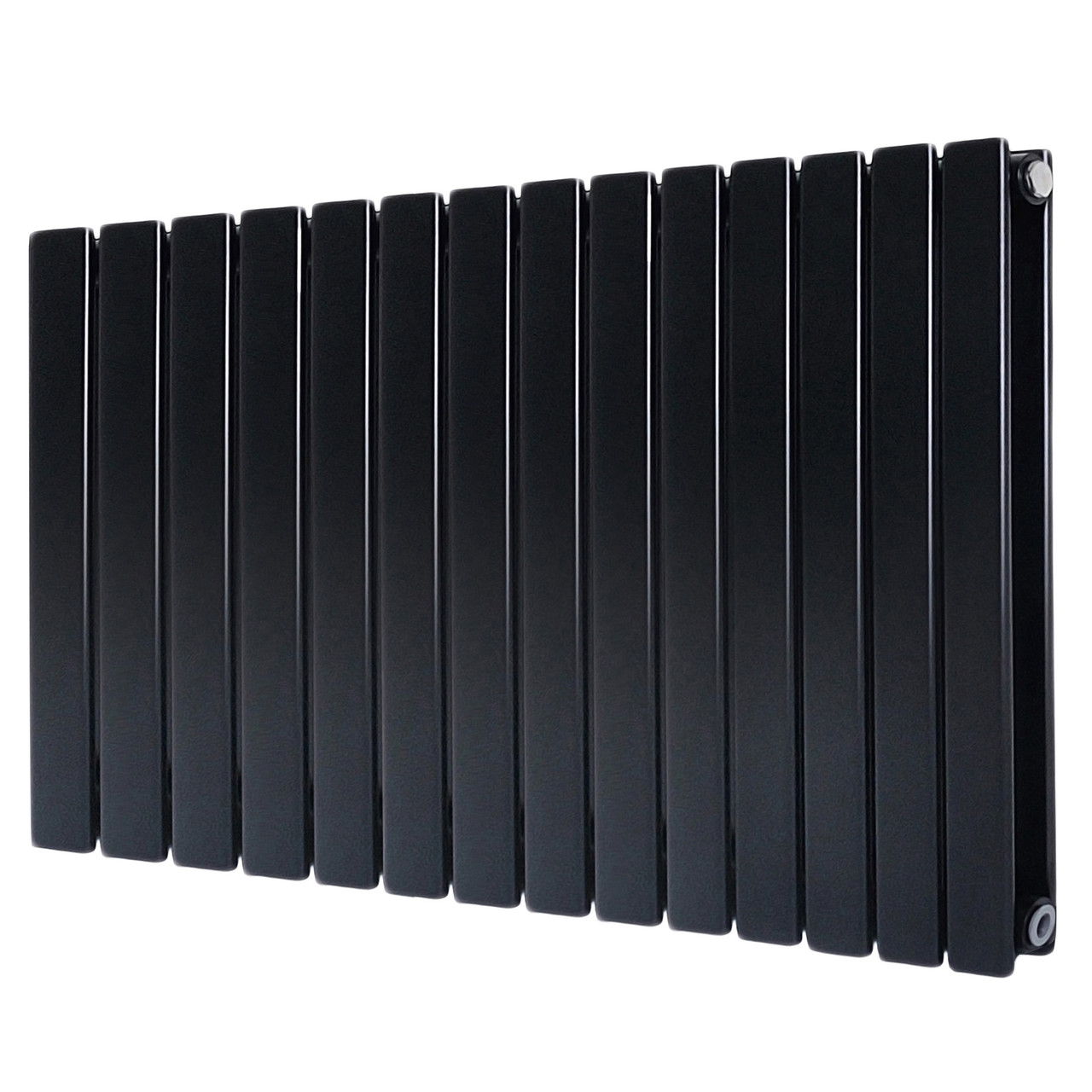 Горизонтальний дизайнерський радіатор опалення ARTTIDESIGN Livorno II G 14/500/952/50 чорний матовий, фото 1