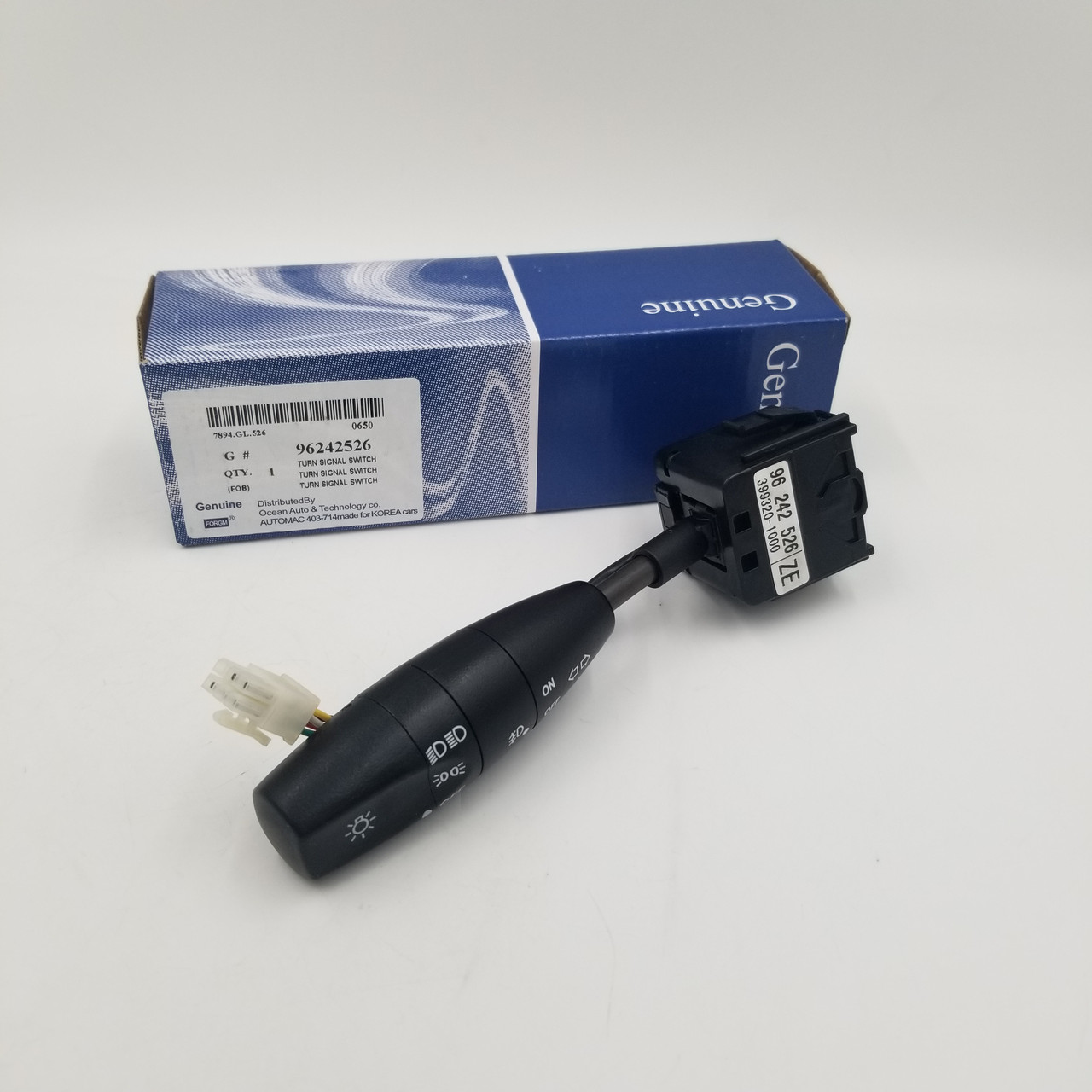 Перемикач поворотів, світла з ПТФ Ланос, Сенс Genuine Корея 96242526