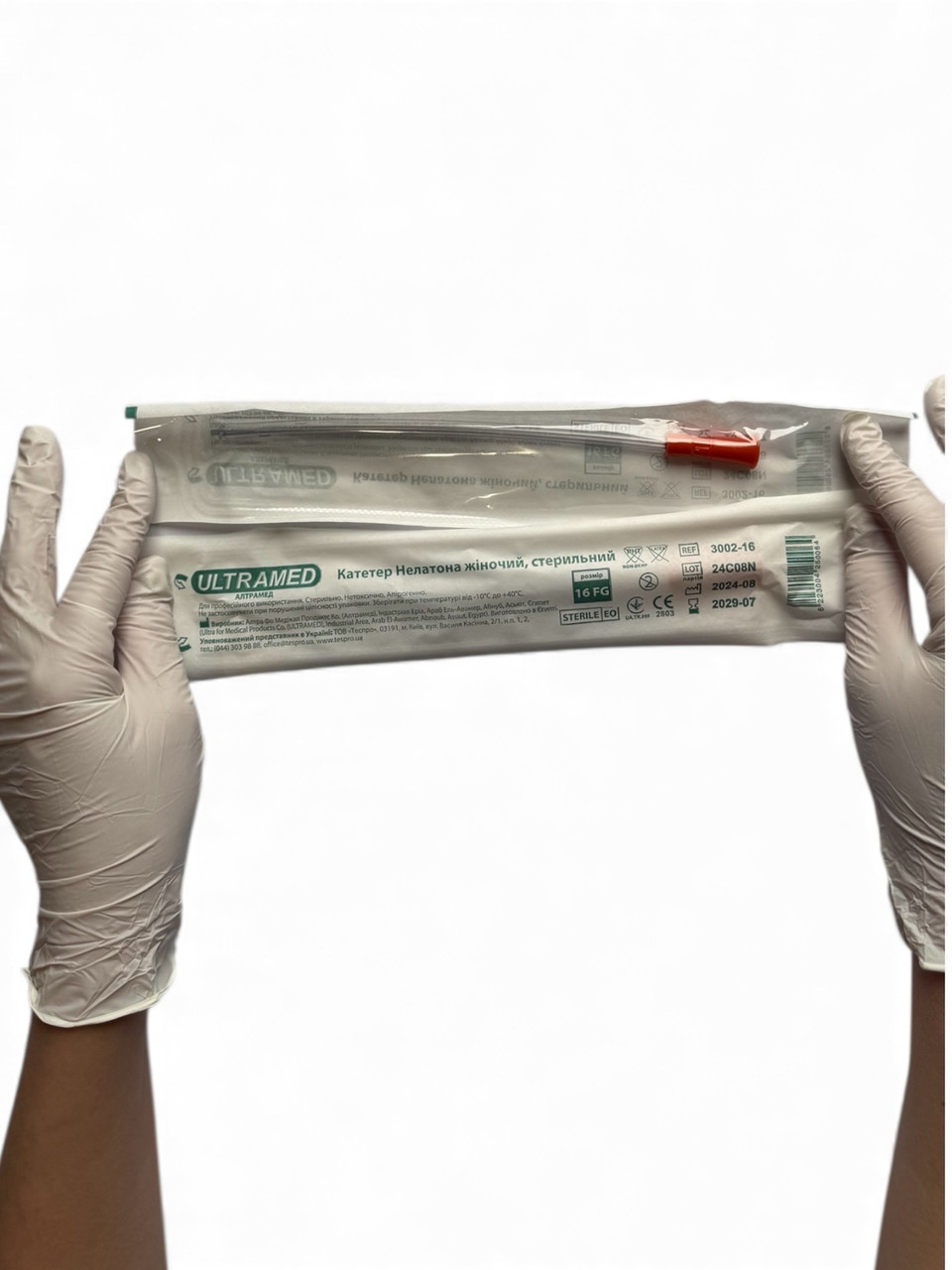 Катетер Нелатона Ultramed жіночий стер.,16 FG