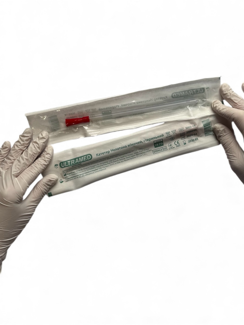 Катетер Нелатона Ultramed жіночий стер.,18 FG