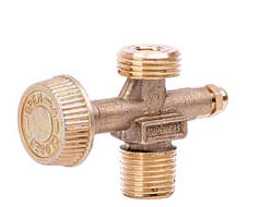 Вентиль кран для газового балона SUPERGAS (Латунь)