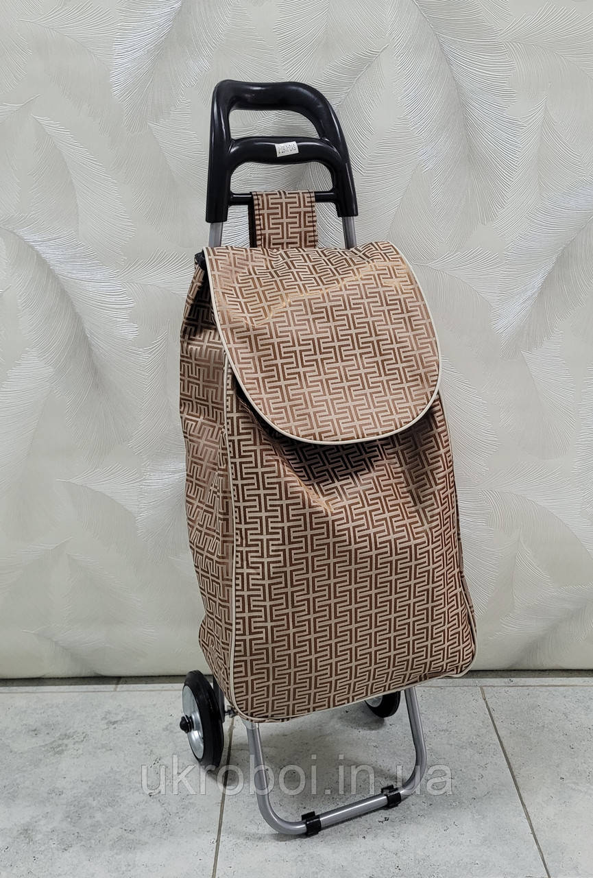 Господарська сумка на металевих коліщатках, кравчучка, сумка на колесах