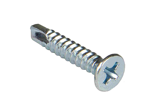Саморіз для віконного профілю оцинкований (100 шт) Свердло, 3.9×16