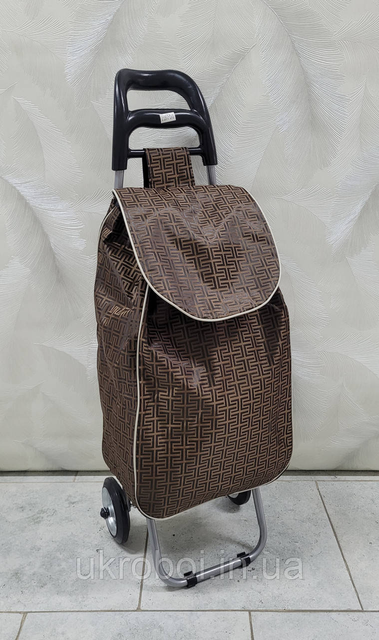 Господарська сумка на металевих коліщатках, кравчучка, сумка на колесах
