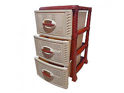 Комод 3 бежевий 1506023-8 ТМ КОНСЕНСУС